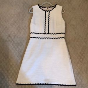 Kate Spade Cream and Black tweed dress
